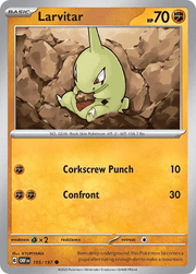 105/197 Larvitar - Obsidian Flames by Poké Zen DXB on MYNTED