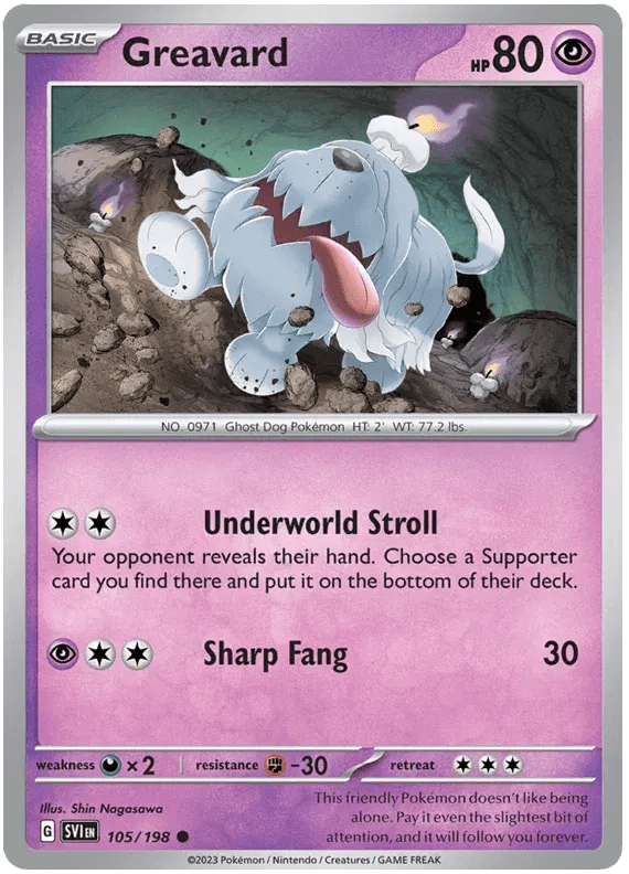 105/198 Greavard - Scarlet & Violet by Poké Zen DXB on MYNTED