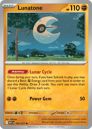 105/217 Lunatone - Dusk Ball Pattern Reverse Holo - Ascended Heroes by Poké Zen DXB on MYNTED