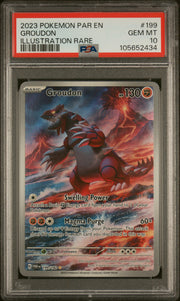 PSA 10 GROUDON ILLUSTRATION RARE #199