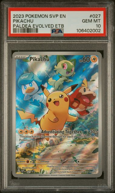 PSA 10 Pikachu #027 Black Star Promo