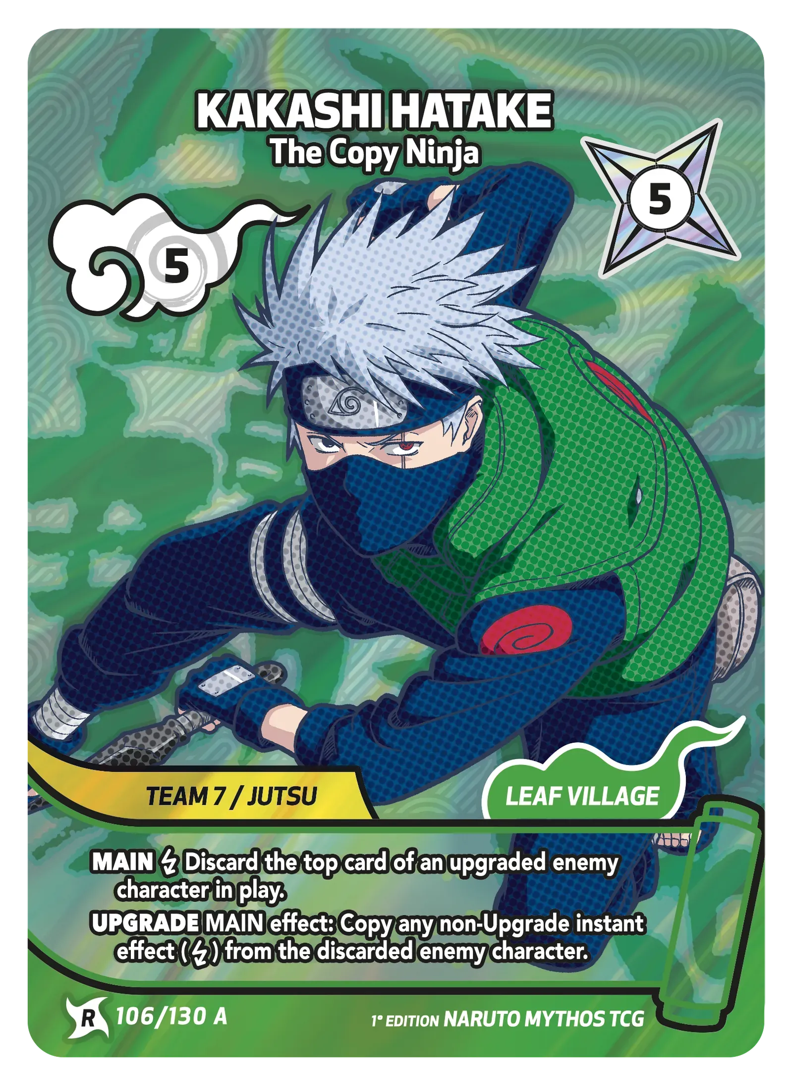 Mythos Naruto Konoha Shido 1st Edition : Kakashi Hatake The Copy Ninja 106 RARE-ART