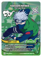Mythos Naruto Konoha Shido 1st Edition : Kakashi Hatake The Copy Ninja 106 RARE-ART