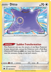 107/159 Ditto - Reverse Holo - Crown Zenith by Poké Zen DXB on MYNTED