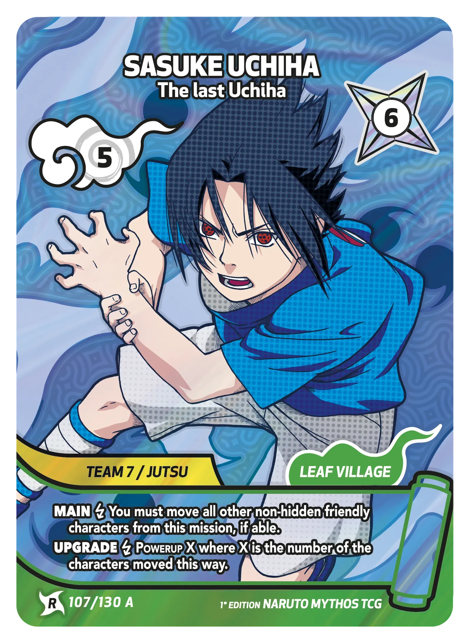Mythos Naruto Konoha Shido 1st Edition : Sasuke Uchiha The Last Uchiha 107 RARE-ART