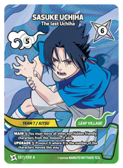 Mythos Naruto Konoha Shido 1st Edition : Sasuke Uchiha The Last Uchiha 107 RARE-ART