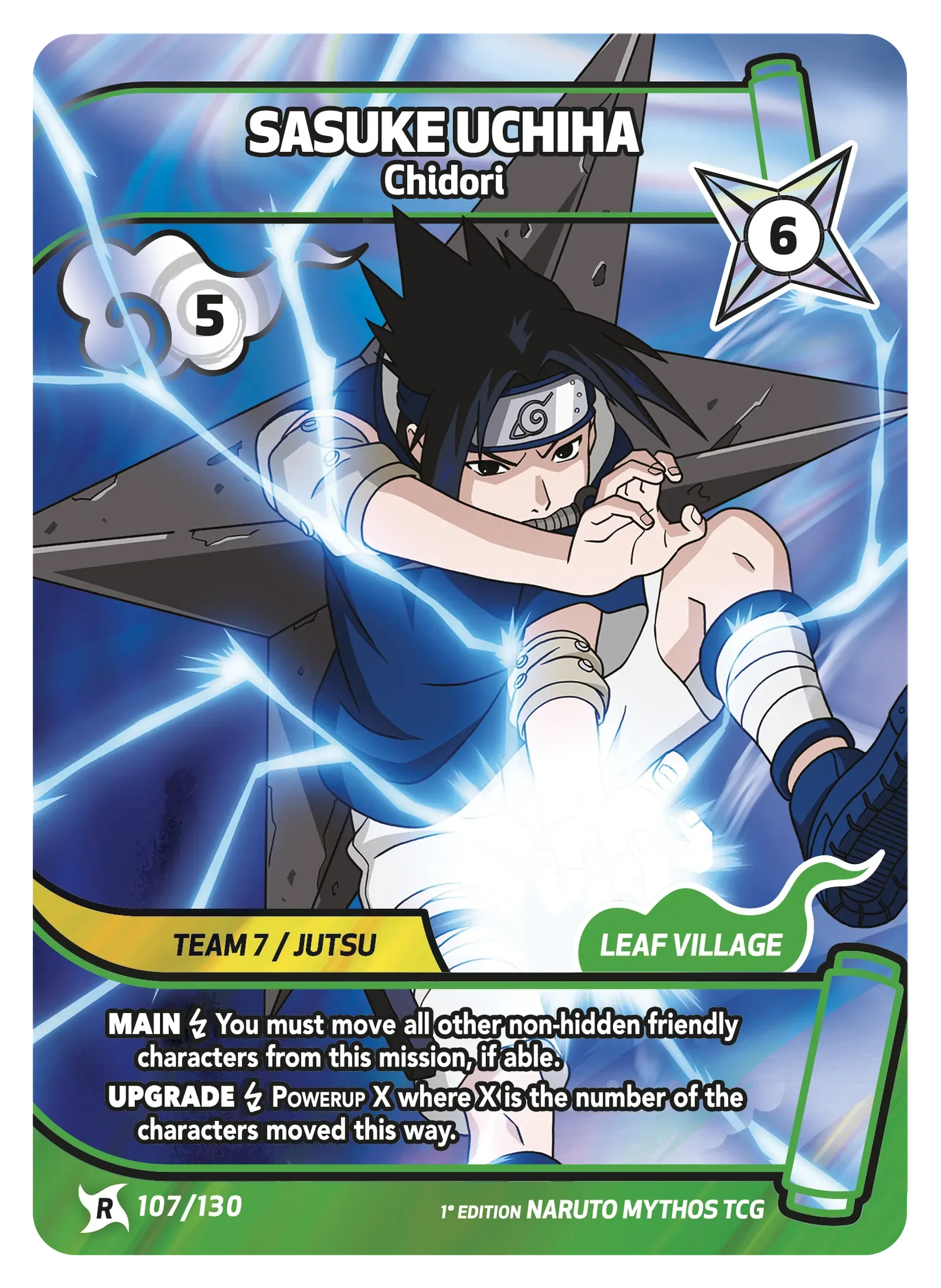 Mythos Naruto Konoha Shido 1st Edition : Sasuke Uchiha Chidori 107 RARE