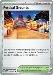 108/131 Festival Grounds - Reverse Holo - Prismatic Evolutions by Poké Zen DXB on MYNTED