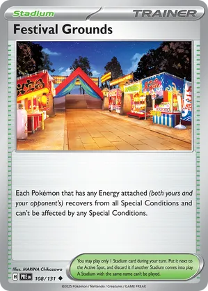 108/131 Festival Grounds - Reverse Holo - Prismatic Evolutions by Poké Zen DXB on MYNTED