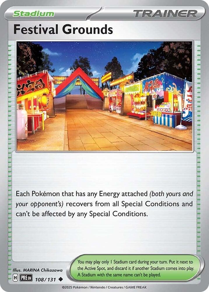 108/131 · Festival Grounds Trainer Stadium · Normal (PRE) by Dusk TCG on MYNTED