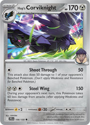 108/159 Hop's Corviknight Normal · Journey Together (JTG) by PokeMarsi on MYNTED