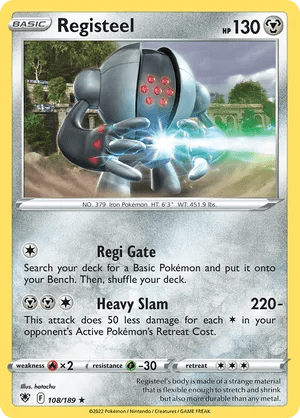 108/189 Registeel - Reverse Holo - Astral Radiance by Poké Zen DXB on MYNTED