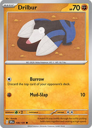 108/191 Drilbur Reverse Holo · Surging Sparks (SSP) by PokeMarsi on MYNTED