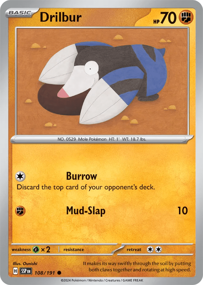 108/191 Drilbur - Surging Sparks by Poké Zen DXB on MYNTED