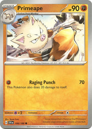 108/198 Primeape Reverse Holo · Scarlet & Violet (SVI) by PokeMarsi on MYNTED