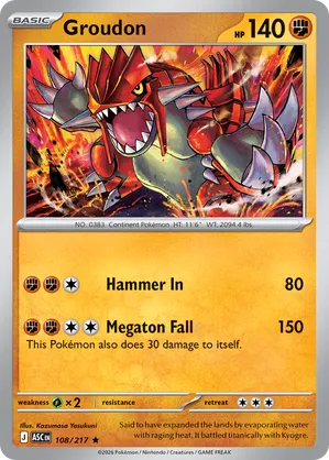 108/217 Groudon - Ascended Heroes by Poké Zen DXB on MYNTED