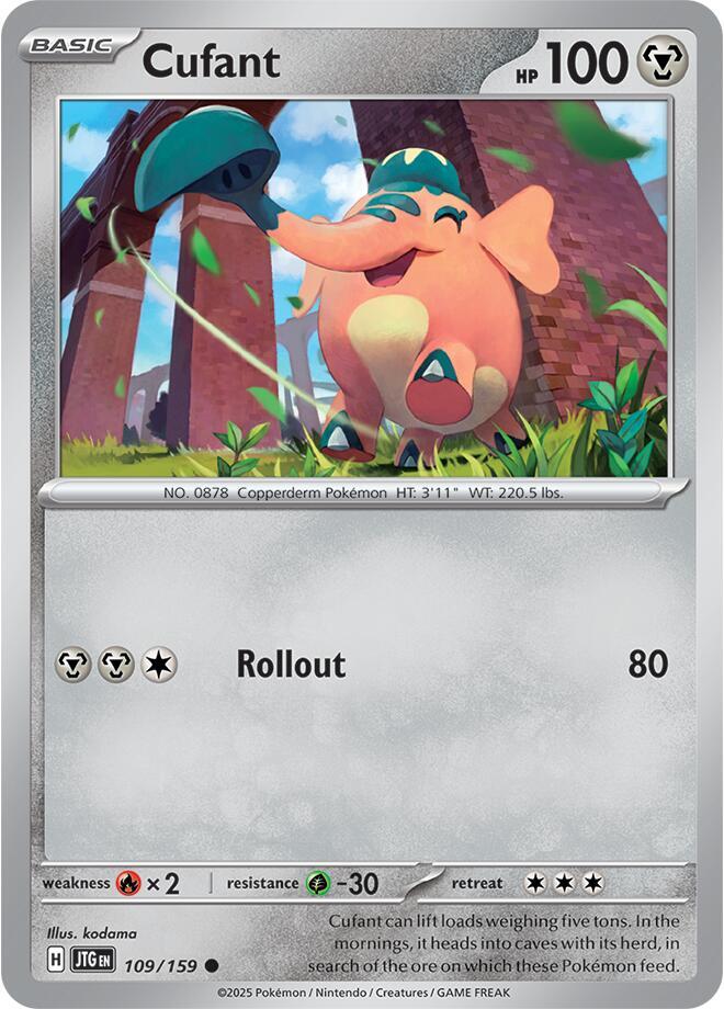 109/159 Cufant Normal · Journey Together (JTG) by PokeMarsi on MYNTED