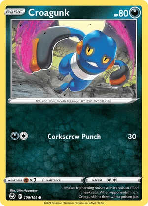 109/195 Croagunk - Silver Tempest by Poké Zen DXB on MYNTED
