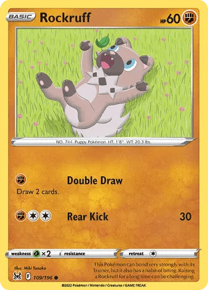 109/196 Rockruff - Lost Origin by Poké Zen DXB on MYNTED