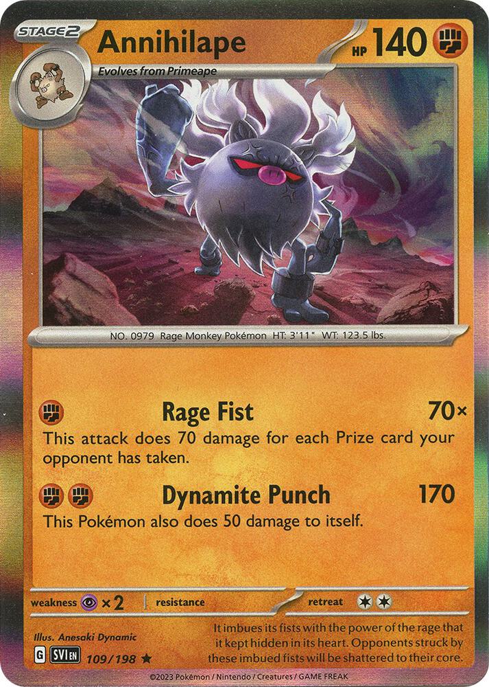 109/198 Annihilape Holo · Scarlet & Violet (SVI) by PokeMarsi on MYNTED
