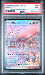 2023 POKEMON SVP EN-SV BLACK STAR PROMO #053 MEW EX 151 ULTRA-PREMIUM COLL - PSA 9