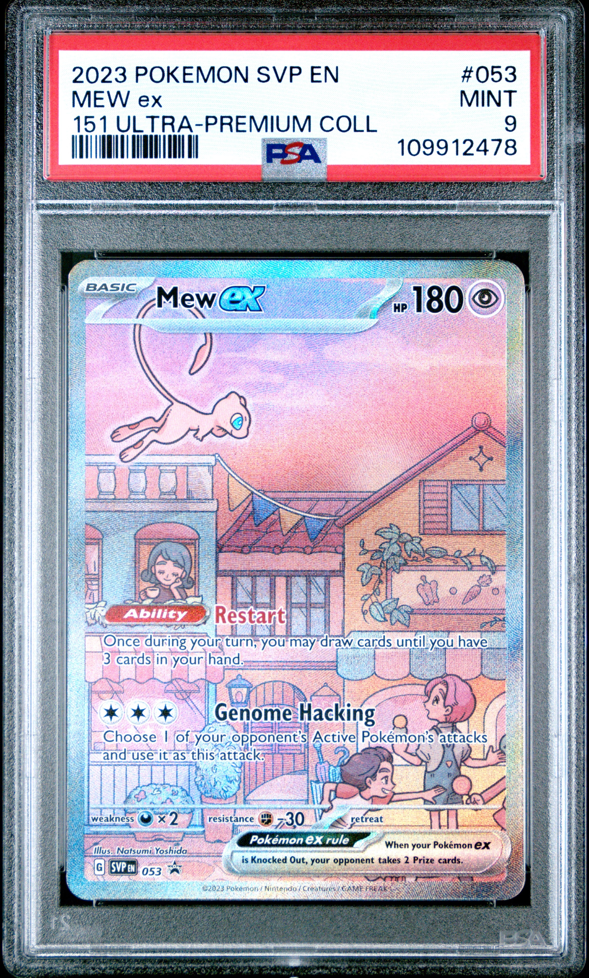 2023 POKEMON SVP EN-SV BLACK STAR PROMO #053 MEW EX 151 ULTRA-PREMIUM COLL - PSA 9