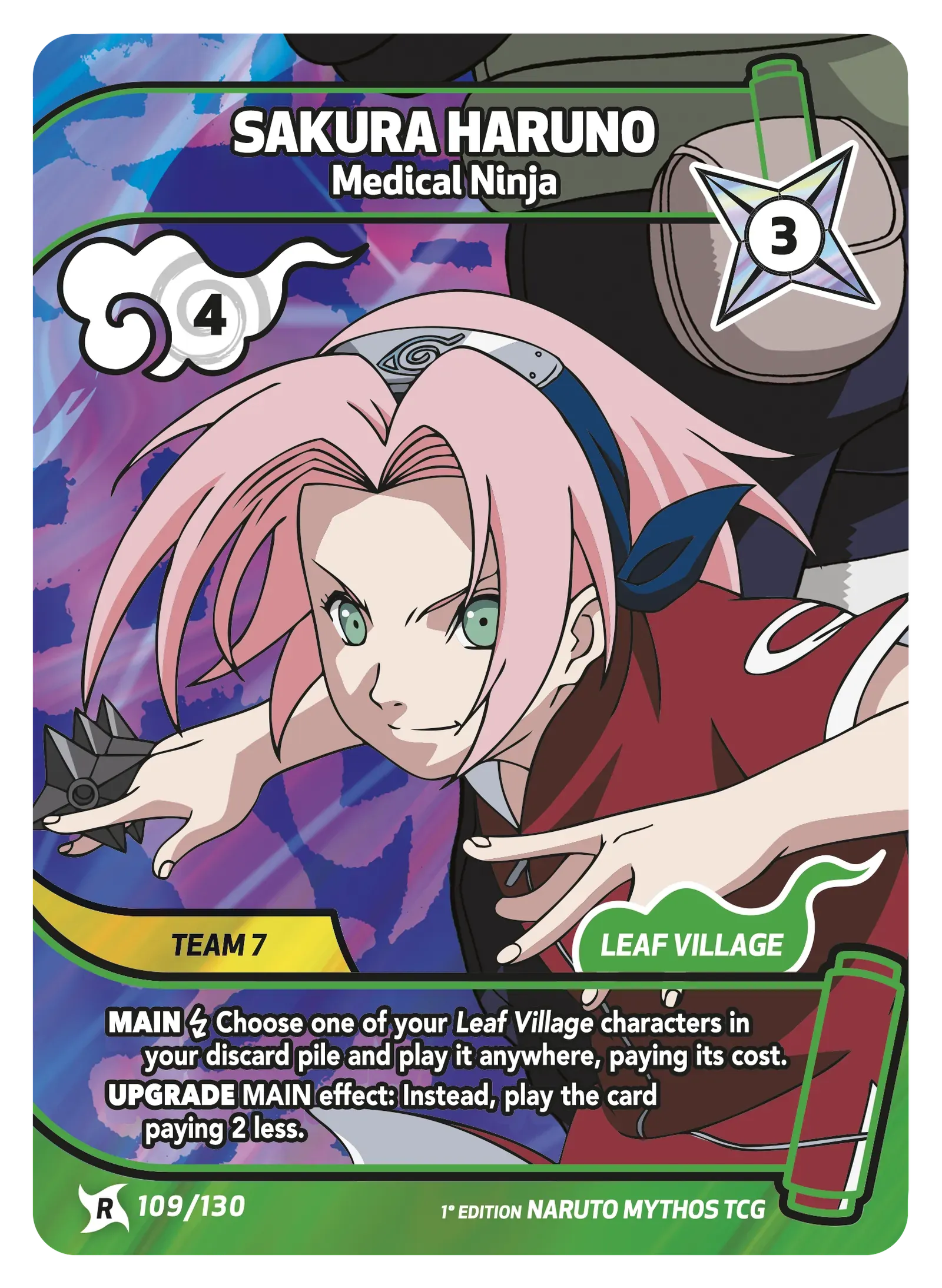 Mythos Naruto Konoha Shido 1st Edition : Sakura Haruno Medical Ninja 109 RARE