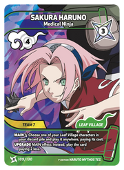 Mythos Naruto Konoha Shido 1st Edition : Sakura Haruno Medical Ninja 109 RARE