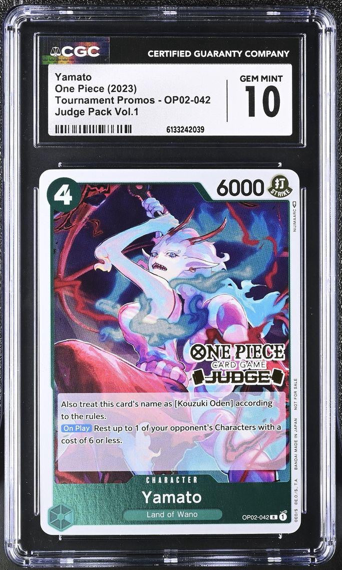 CGC 10 - One Piece - Yamato - OP02-042 - Judge Promo (Judge Pack Vol.1)