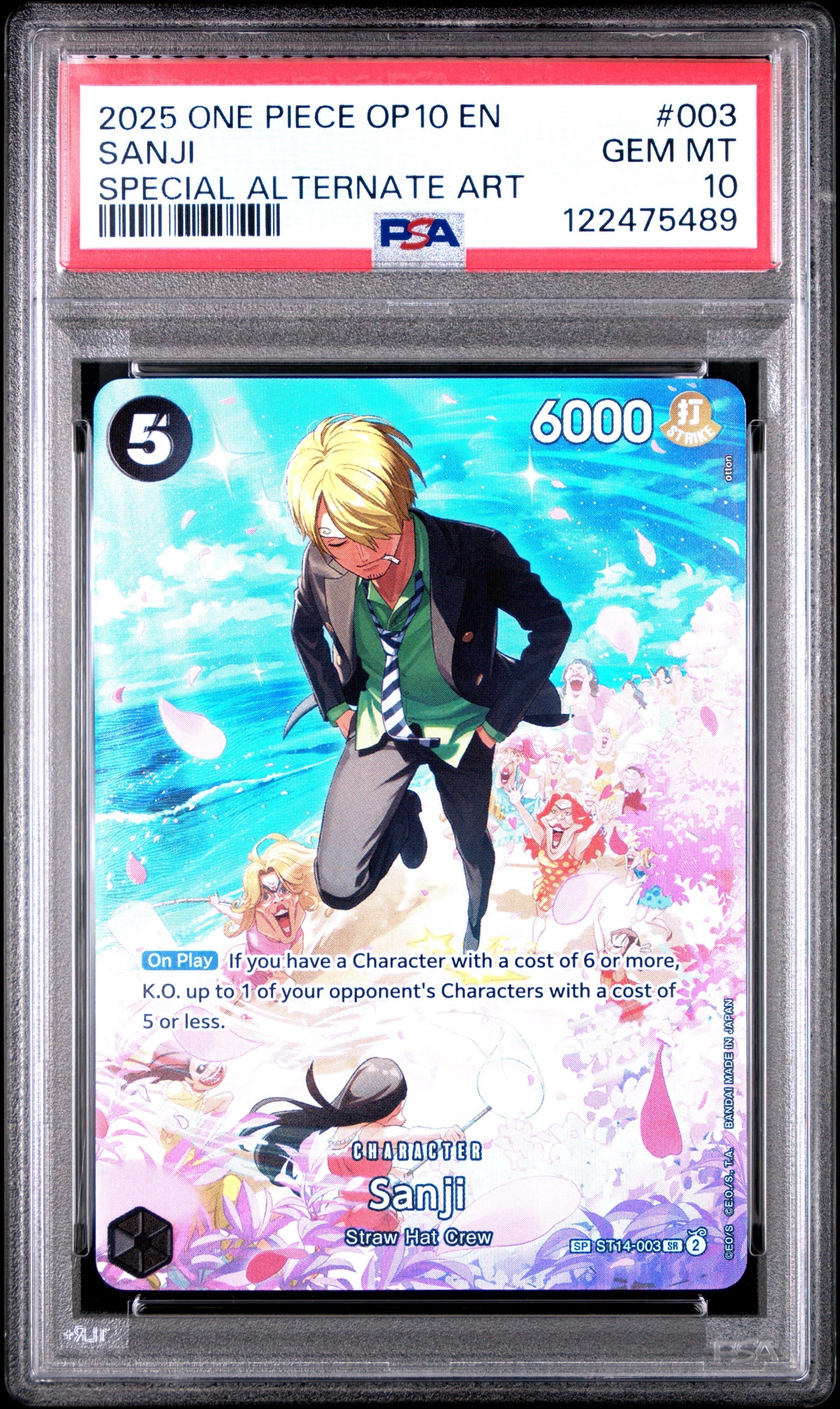 PSA 10 - One Piece - Sanji (SP) - OP10