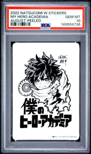 PSA 10 - My Hero Academia - Author's Signature - 2022 Natsucomi W Stickers