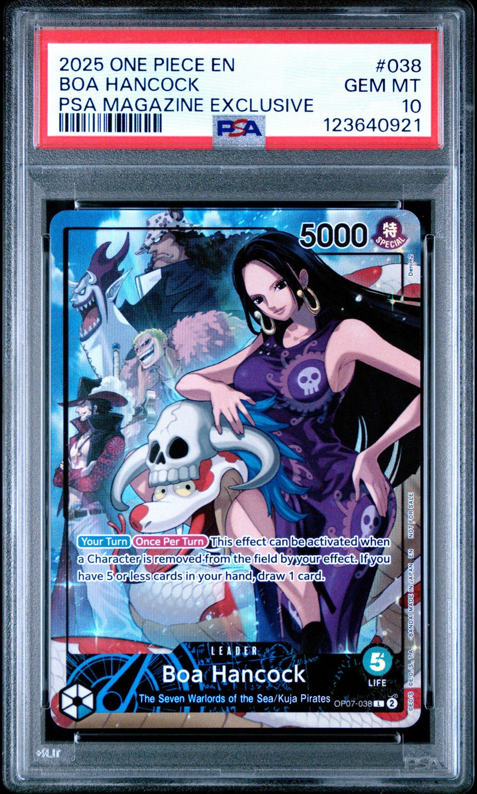 PSA 10 One Piece Boa Hancock (PSA Magazine Exclusive)