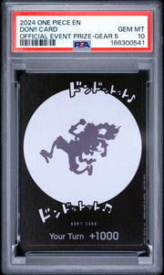 PSA 10 - One Piece - Gear 5 DON!! Card - Official Event Prize