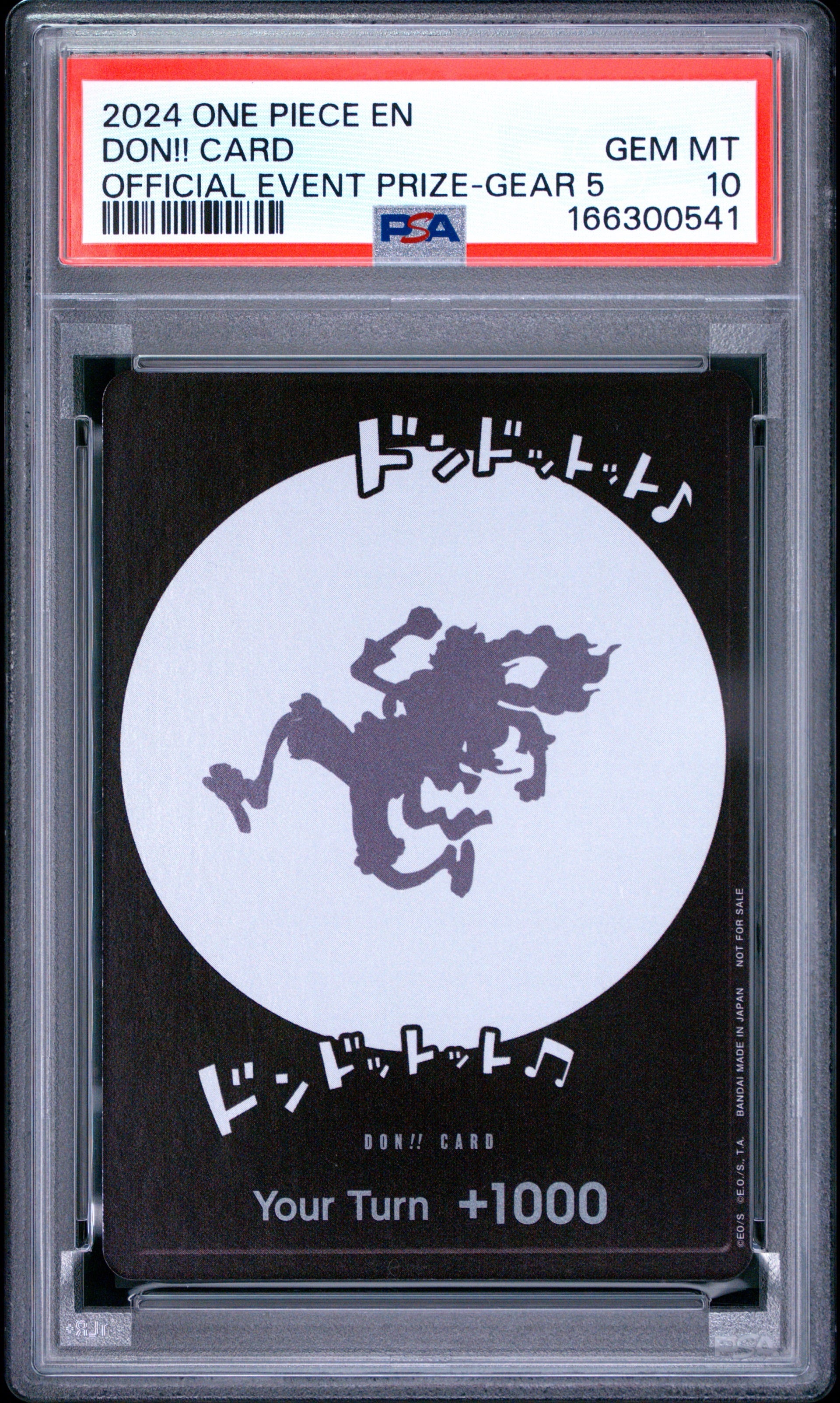 PSA 10 - One Piece - Gear 5 DON!! Card - Official Event Prize