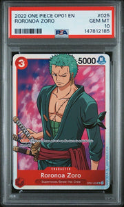 PSA 10 - One Piece - Roronoa Zoro - OP01 - 2022