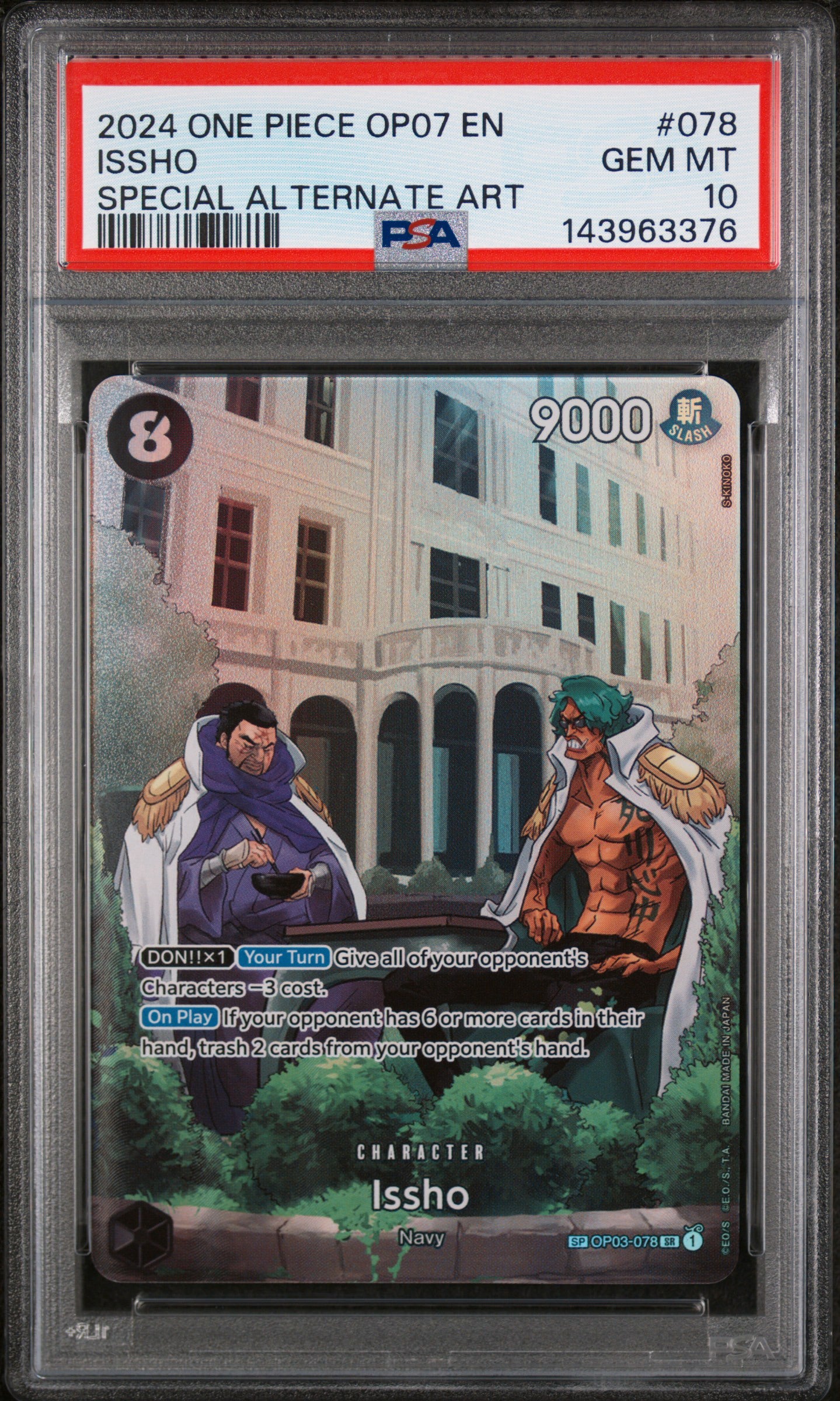 PSA 10 - One Piece - Issho - Special Alt Art (SP) - OP07