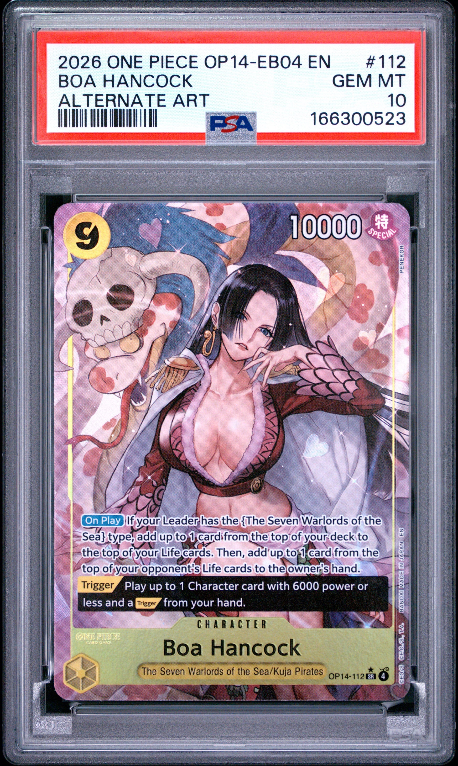 PSA 10 - One Piece - Boa Hancock - OP14-EB04 - Alt Art