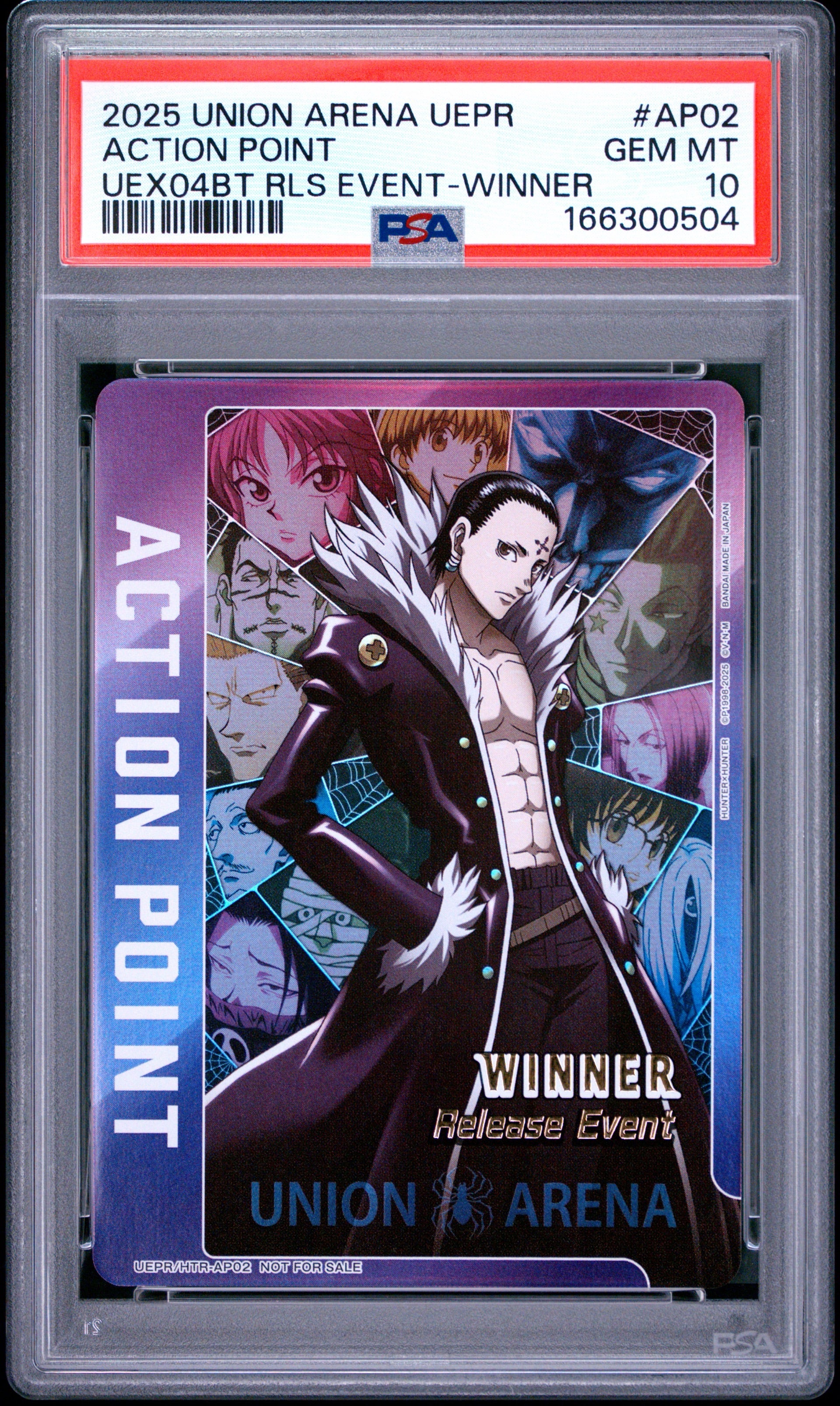 PSA 10 - Union Arena - Hunter x Hunter - Chrollo - Winner Release Event - Foiled - English Ver.