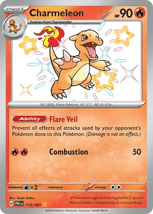 110/091 Charmeleon - Paldean Fates by Poké Zen DXB on MYNTED