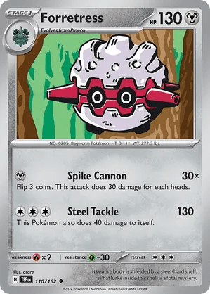 110/162 Forretress - Temporal Forces by Poké Zen DXB on MYNTED