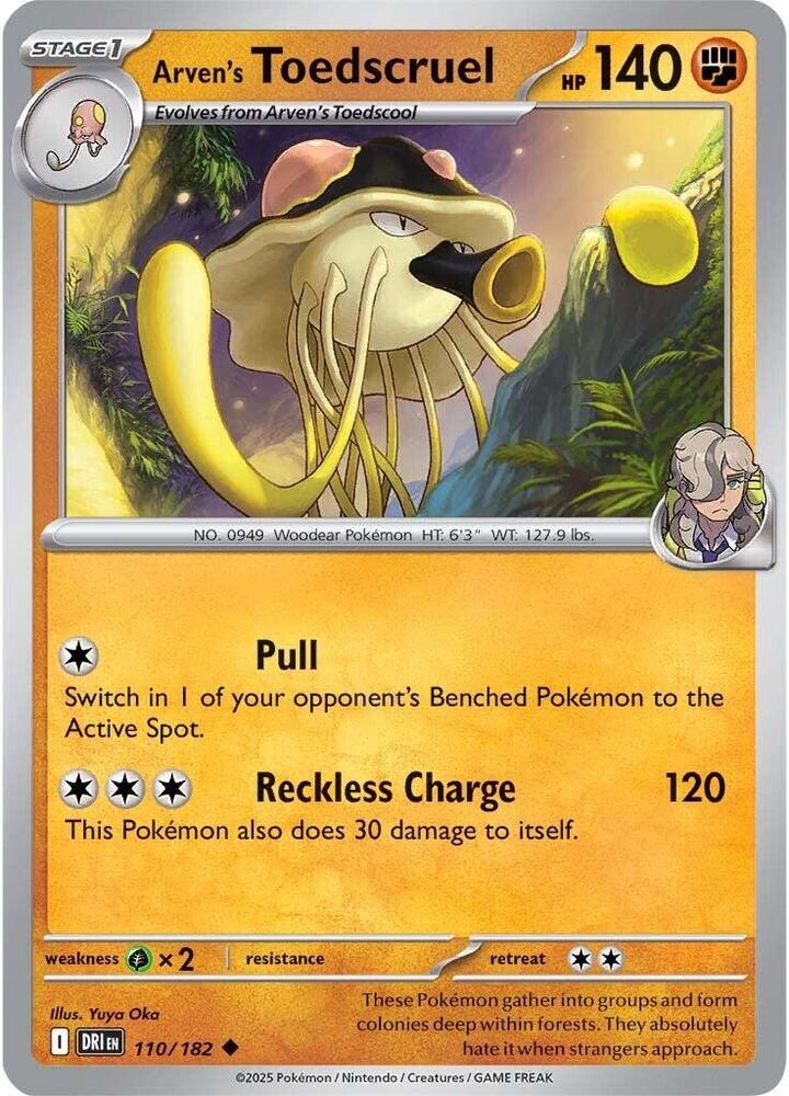 110/182 · Arven's Toedscruel · Normal (DRI) by PokeMarsi on MYNTED