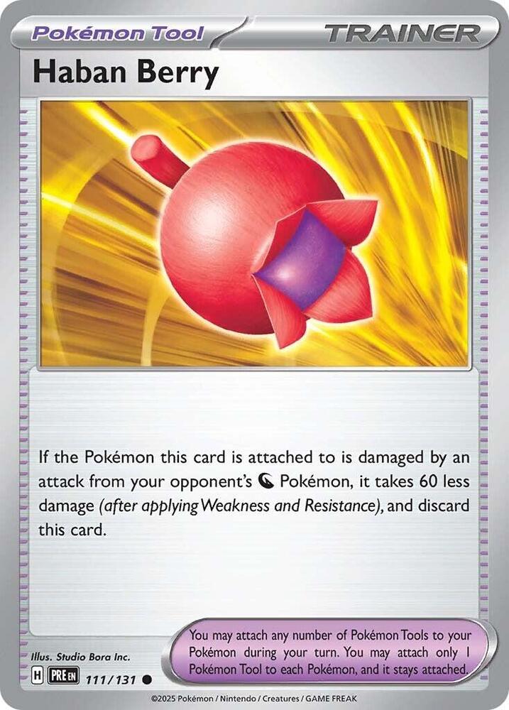 111/131 · Haban Berry Trainer Tool · Normal (PRE) by Dusk TCG on MYNTED