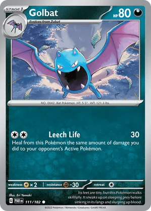 111/182 Golbat - Paradox Rift by Poké Zen DXB on MYNTED