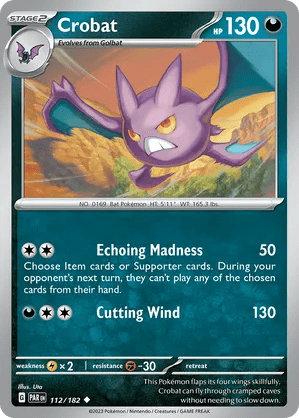 112/182 Crobat - Paradox Rift by Poké Zen DXB on MYNTED