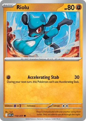 112/217 Riolu - Ascended Heroes by Poké Zen DXB on MYNTED