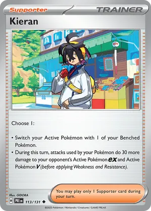 113/131 Kieran - Reverse Holo - Prismatic Evolutions by Poké Zen DXB on MYNTED