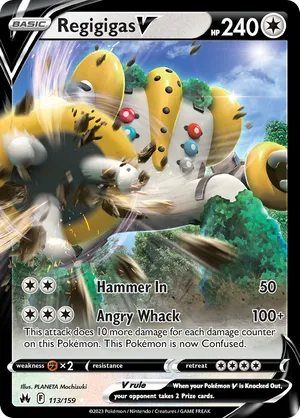 113/159 Regigigas V - Crown Zenith by Poké Zen DXB on MYNTED