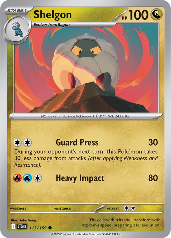 113/159 Shelgon Normal · Journey Together (JTG) by PokeMarsi on MYNTED