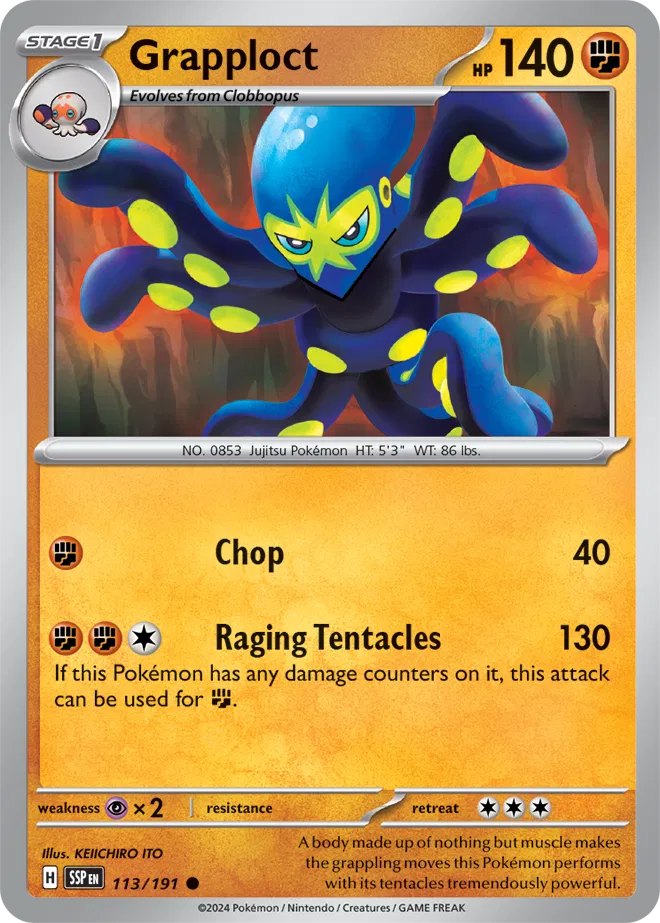 113/191 Grapploct - Surging Sparks by Poké Zen DXB on MYNTED