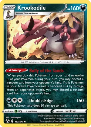 113/195 Krookodile - Silver Tempest by Poké Zen DXB on MYNTED